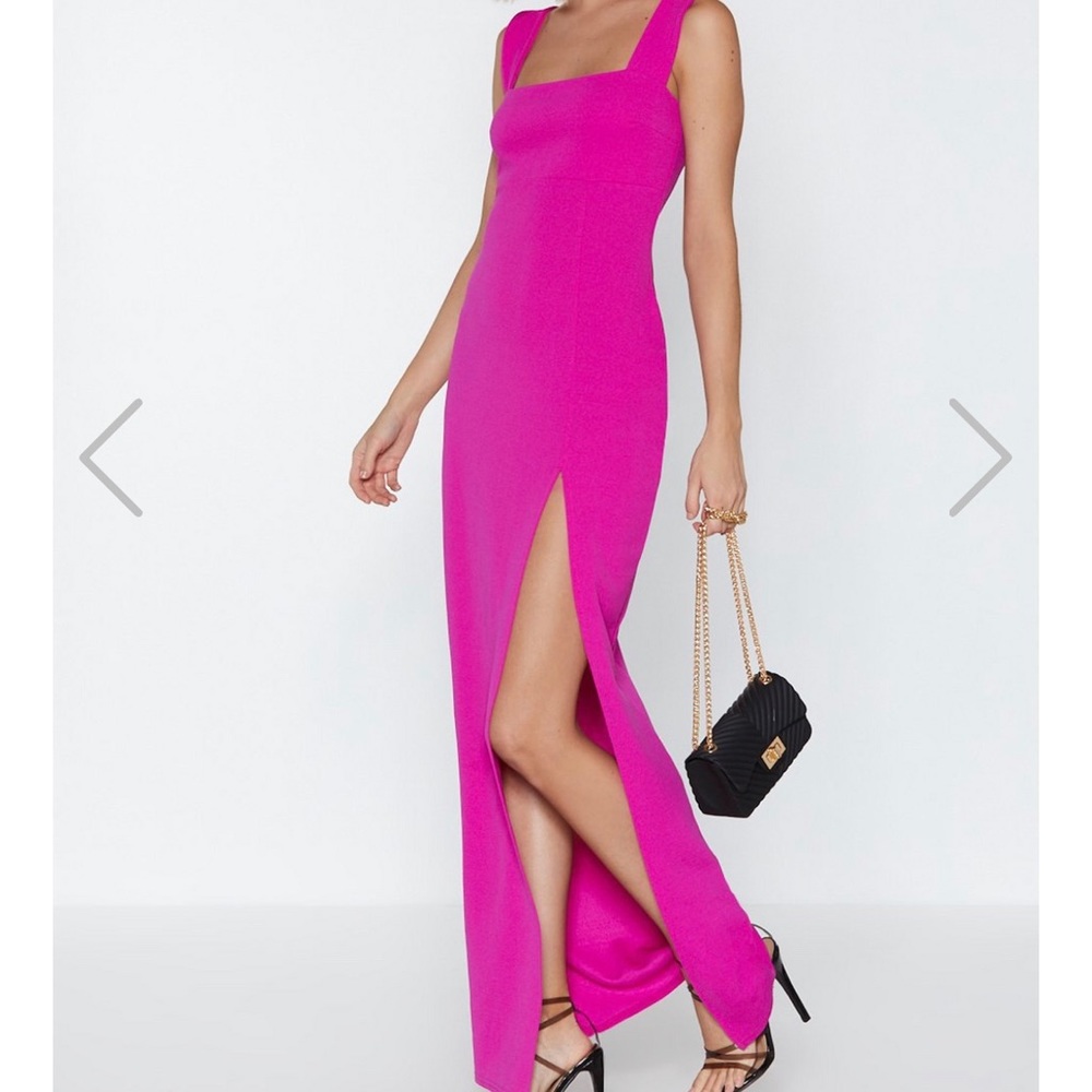 Neon Pink Maxi Dress